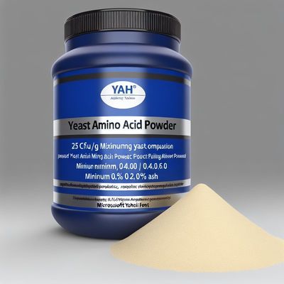 Levadura 25CFU/g Max Aminoácidos en polvo para un pH óptimo de 4,0 a 6,0 Beneficios para el equilibrio y la salud Ceniza 0,2% Min